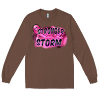 Chestnut Stronger than the storm Long Sleeve Tee - FaDigitalArtStudio