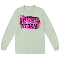 Matcha Stronger than the storm Long Sleeve Tee - FaDigitalArtStudio