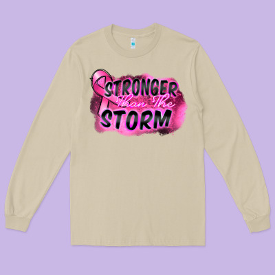 Stronger Than The Storm Long Sleeve Tee Designed By Fadigitalartstudio