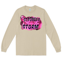 Mushroom Stronger than the storm Long Sleeve Tee - FaDigitalArtStudio