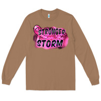 Toasted Coconut Stronger than the storm Long Sleeve Tee - FaDigitalArtStudio