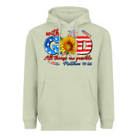 Matcha with god all things are possible usa Heavyweight Hoodie - AdoDesignShop