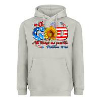 Moon Dust with god all things are possible usa Heavyweight Hoodie - AdoDesignShop