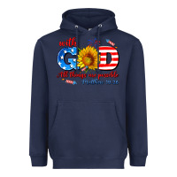 Navy with god all things are possible usa Heavyweight Hoodie - AdoDesignShop