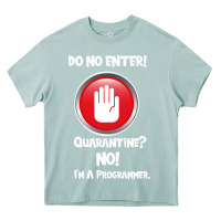 Arona I'm Not In Quarantine I'm A Programmer Heavy Core Tee - Bettercallsaul