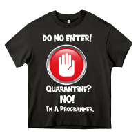 Asphalt I'm Not In Quarantine I'm A Programmer Heavy Core Tee - Bettercallsaul