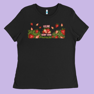 Feeling Berry Good Ladies Tee Designed By Tumblerdesignbyshophia