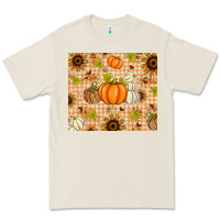 Bone Fall Pumpkins and Sunflowers with Leopard Premium Tee - texasbilliewilder