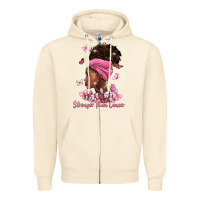 Sandshell stronger than cancer Zipper Hoodie - BarkalooDesign