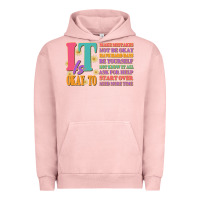 Pigment Salmon it is okay to Urban Hoodie - JahusDesignShop