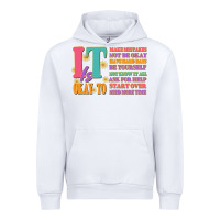 White it is okay to Urban Hoodie - JahusDesignShop