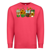 Cardinal sunflowers coffee cups Premium Sweatshirt - AdoDesignShop