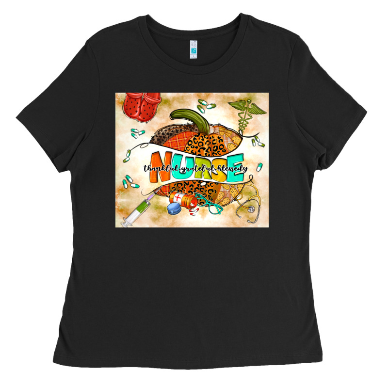Fall Nurse Pumpkin Ladies Tee by TumblerDesignByShophia | Teevron