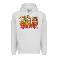 Dove Grey Thanks A Latte Autumn Vibes Premium Hoodie - CowhideDigitalArt