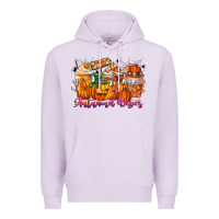 Lilac Thanks A Latte Autumn Vibes Premium Hoodie - CowhideDigitalArt