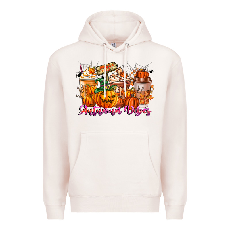 Thanks A Latte Autumn Vibes Premium Hoodie by CowhideDigitalArt | Teevron