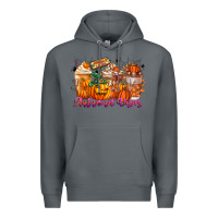 Rock Thanks A Latte Autumn Vibes Premium Hoodie - CowhideDigitalArt