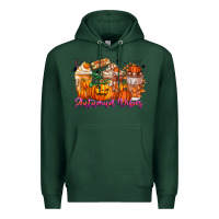 Sports Green Thanks A Latte Autumn Vibes Premium Hoodie - CowhideDigitalArt