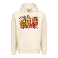 Tofu Thanks A Latte Autumn Vibes Premium Hoodie - CowhideDigitalArt