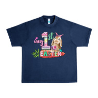 Navy My first Easter Day Urban Heavy Tee - CowGirlArtShop