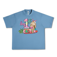 Pebble Blue My first Easter Day Urban Heavy Tee - CowGirlArtShop