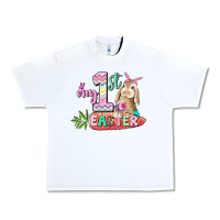 White My first Easter Day Urban Heavy Tee - CowGirlArtShop