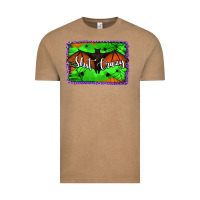 Vintage Coffee bat shit crazy with background Vintage Tee - Jasminsmagicworld