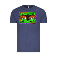 Vintage Denim bat shit crazy with background Vintage Tee - Jasminsmagicworld