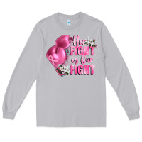 Moon Dust her fight is our fight Breast cancer awareness Long Sleeve Tee - FaDigitalArtStudio