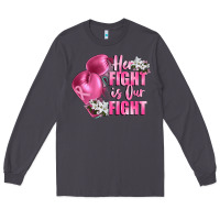Smoke her fight is our fight Breast cancer awareness Long Sleeve Tee - FaDigitalArtStudio