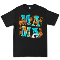Black Fall Mama Premium Tee - texasbilliewilder