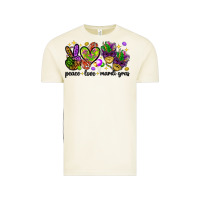 Vintage Arctic Peace Love Mardi Gras Vintage Tee - HowdyJamesFarm