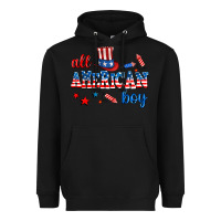 Black all american boy Heavyweight Hoodie - AdoDesignShop