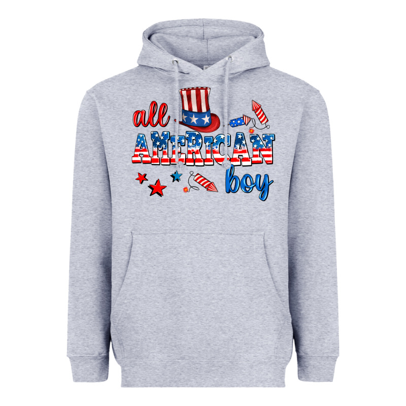 All American Boy Heavyweight Hoodie by AdoDesignShop | Teevron