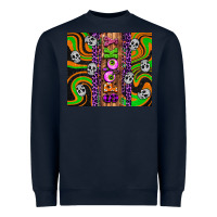 Navy Spooky Heavyweight Sweatshirt - Artiststas