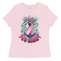 Bubblegum Pink Refuse to sink Cancer anchor Cancer Awareness Ladies Tee - HowdyJamesFarm