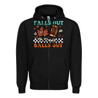 Black falls out balls out Zipper Hoodie - BarkalooDesign