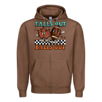 Chestnut falls out balls out Zipper Hoodie - BarkalooDesign