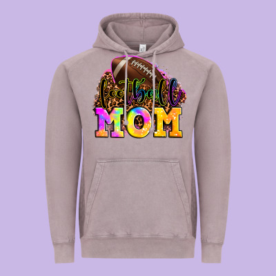 Football Mom Vintage Hoodie Designed By Oliviacreatesart