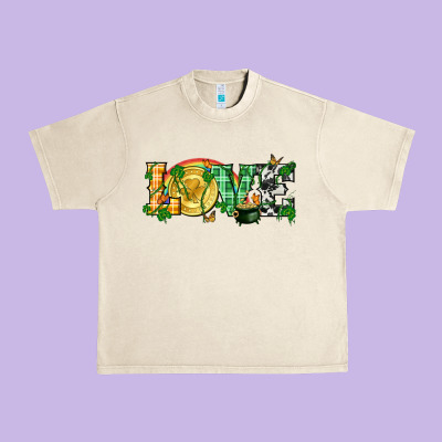 Western Love St. Patrick's Day P Urban Heavy Tee Designed By Cowgirlartshop