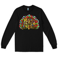 Black christmas rainbow with leopard cactus Long Sleeve Tee - RanaPortraitStore