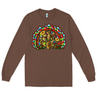 Chestnut christmas rainbow with leopard cactus Long Sleeve Tee - RanaPortraitStore