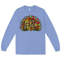 Colony Blue christmas rainbow with leopard cactus Long Sleeve Tee - RanaPortraitStore