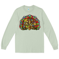 Matcha christmas rainbow with leopard cactus Long Sleeve Tee - RanaPortraitStore