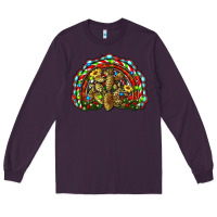 Plum christmas rainbow with leopard cactus Long Sleeve Tee - RanaPortraitStore