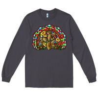 Smoke christmas rainbow with leopard cactus Long Sleeve Tee - RanaPortraitStore
