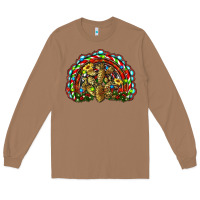 Toasted Coconut christmas rainbow with leopard cactus Long Sleeve Tee - RanaPortraitStore