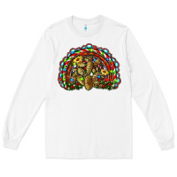 White christmas rainbow with leopard cactus Long Sleeve Tee - RanaPortraitStore