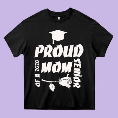 Proud Mom Of A 2020 Senior Heavy Core Tee Designed By Bettercallsaul