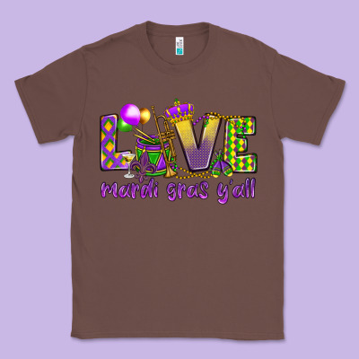 Love Mardi Gras Y'all Classic Tee Designed By Howdyjamesfarm